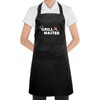 Mordx Bib Apron,Unisex Black Aprons Adjustable Washable,with 2 Pockets for
