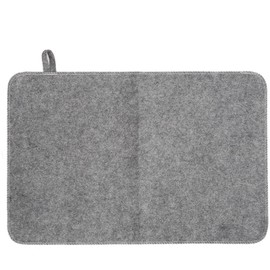 Felt Sauna Cusion,Unisex Sauna Room Sweat Absorption Mat,Heat Insulation Mat for Sauna House Shower Room,Felt Bath Pad(Grey)