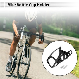 RATCHROLL 1Pc Universal Motorcycle Bike Drink Holder Motorbike Bicycle Water Bottle Cup Holder Screw Black Plastic