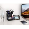 EasyPAG Office Mesh Desk Tidy Versatile Stationery Storage Desktop Sticky