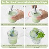 Nepfaivy Ice Cream Scoop 2 Pieces - 18cm/7.1in Non-Stick Anti-Freeze