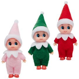 YUNHENTONG Christmas Elf 3 Pieces, Christmas Gnome Figures, Elf Doll, Gnome Doll, Mini Christmas Elves, Small for Children, Adults, Christmas Toy Decorations