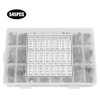 545Pcs 24 Models 0.1uF-1000uF Aluminum Electrolytic Capacitor Assortment Kit with
