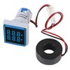 XIITIA 3pcs 2 in 1 60-500V 0-100A AC Digital Ammeter