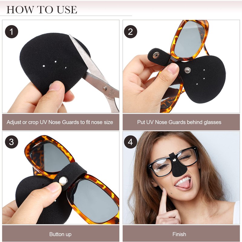 Charniol 8 Set Nose Sun Protection Nose Protector UV Eye