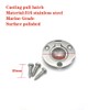 JY-MARINE 2 Inch Round Flush Ring Pull Handles Stainless Steel