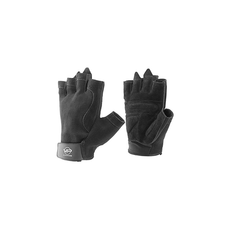 VIP Mens Womens Value Essentials Leather Breathable Weight Lifting Gym
