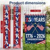 250th Anniversary USA Garden Flag 1776-2026 Patriotic Commemorative Banner