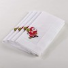 Saro LifeStyle XM221.W20S Hemstitched Santa Napkin, White, 20" (Set of