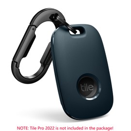 SURITCH for Tile Pro 2022 Case, Tile Pro Holder with Anti-Lost Carabiner Protective Cover Keychain for Tile Pro 2022 -(Greenish Blue)