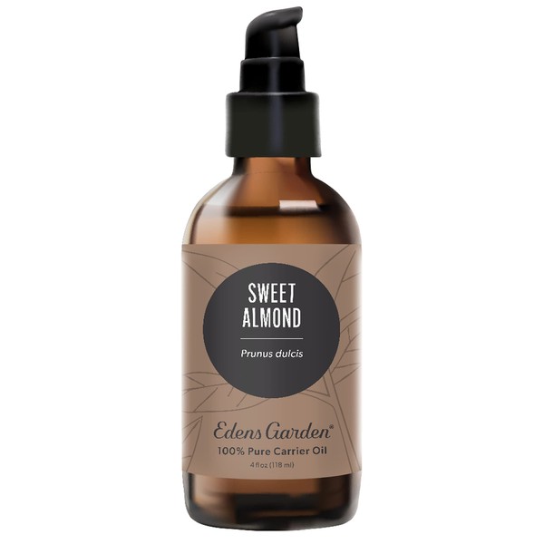 Edens Garden Sweet Almond Carrier Oil (Best for Mixing with Essential Oils), 4 oz