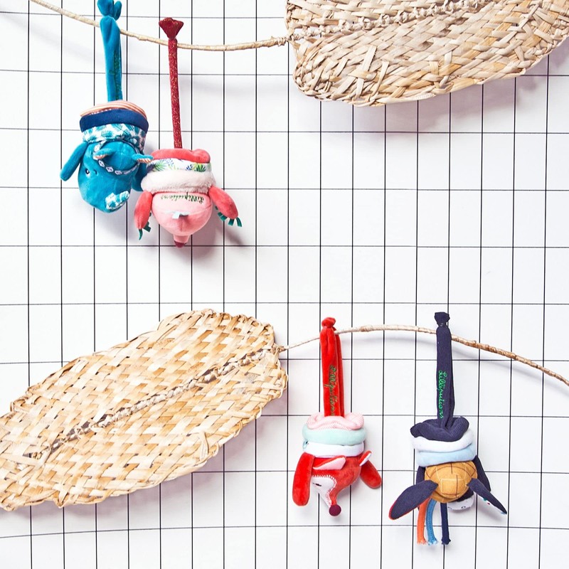 Lilliputiens 83172 Fabric Wind-Up Figure Mini Dancer Ignace Donkey