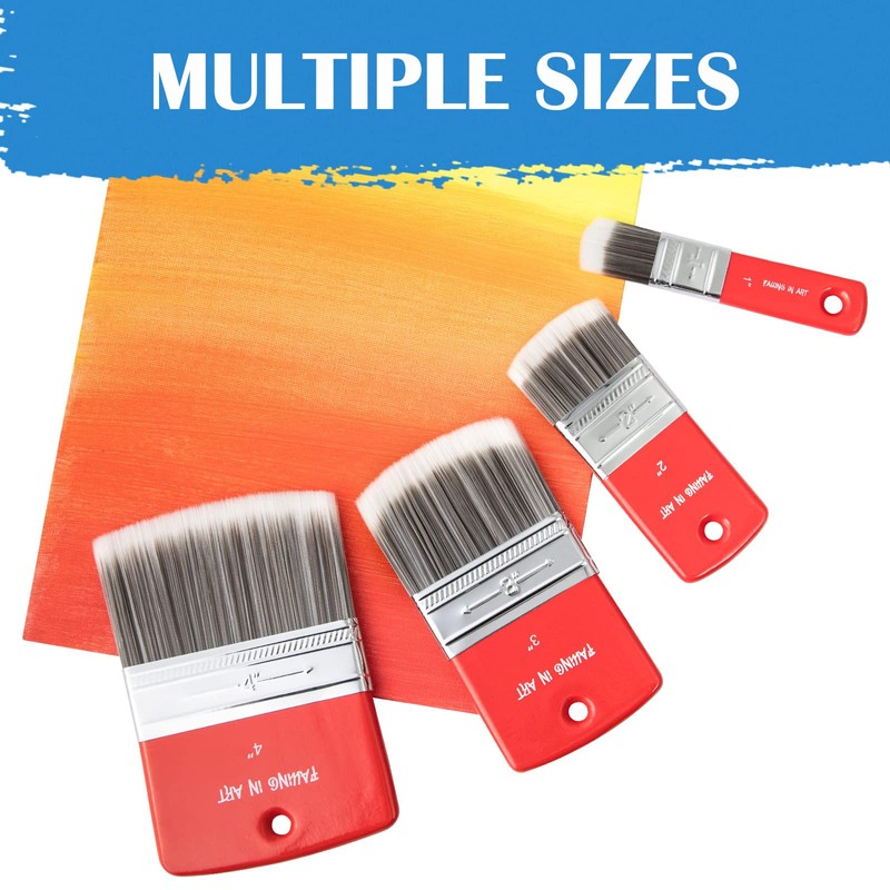 Falling in Art Filbert Paddle Paint Brush, Scale Brush for