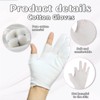 Lilbitty 3 Pairs Cotton Gloves for Dry Hands, Moisturising Gloves