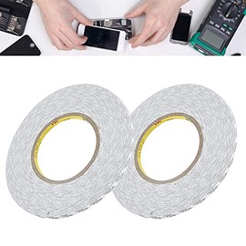 Double Sided Tape, Cinta adhesiva de doble cara ultrafina y resistente Cinta Doble Cara Extrafuerte Cinta Adhesiva Impermeable para pantalla de teléfono (cinta blanca cara de 5 mm)