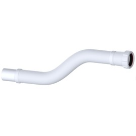 Universal Flexible Connector - 1.1/2 Inch x 40mm Compression x Plain Spigot, Perfect for Shower Waste or Pipe Installations