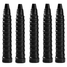 DFsucces Grip Tape, Tennis Badminton 5-Pack, Racket Grip Tape, Anti-Slip, Shock Absorbent, Sweat Absorbent, Porous, Breathable, Ultra Absorbent Grip, Black