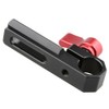 Camvate Nato Rail Single 15 mm Rod Clamp (Red)