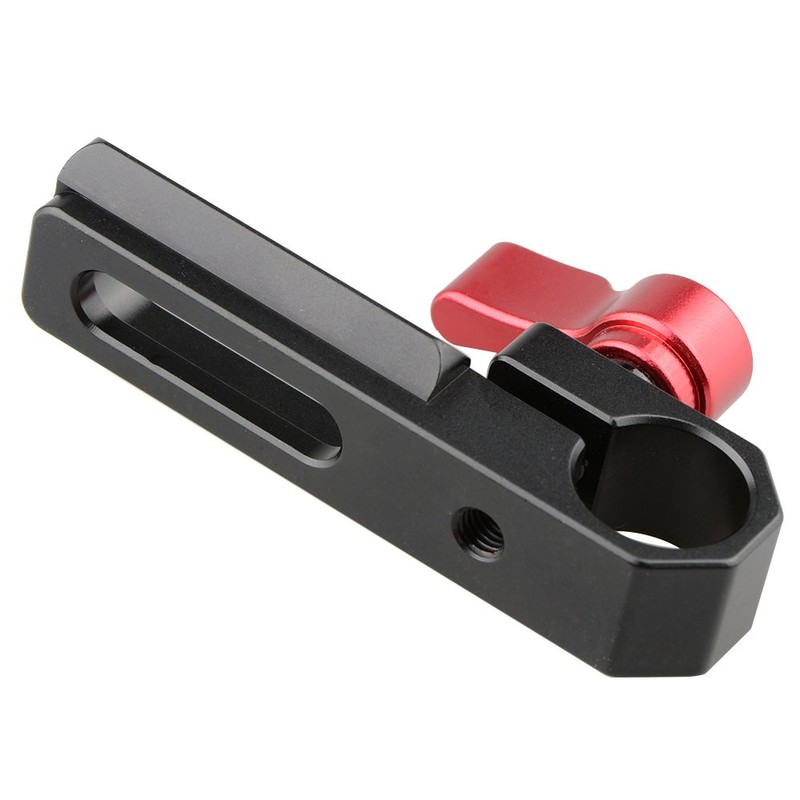 Camvate Nato Rail Single 15 mm Rod Clamp (Red)