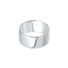 Elli Basic Geo Women's Stacking Ring in 925 Sterling Silver, 58, Facet cut