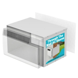 Chiligent Through The Wall Air Conditioner Sleeve, 26 Inch AC Wall Sleeve with Vent Mesh, Universal Wall Air Conditioner Sleeve for TTW, Weather-Resistant & Insulated AC Accessories