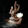 LYUK Lotus Backflow Incense Burner Backflow Incense Holder Ceramic Home