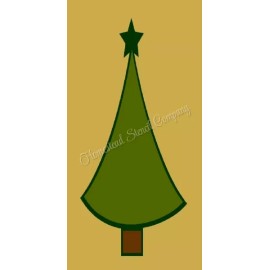 HOMESTEAD STENCIL CO REUSABLE STENCIL 9342 8"X18" CHRISTMAS TREE - MYLAR SIGN STENCILS