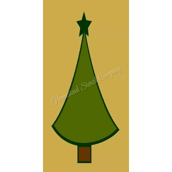 HOMESTEAD STENCIL CO REUSABLE STENCIL 9342 8"X18" CHRISTMAS TREE -