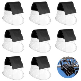 GliCraft 8 Pack Stage Light Outdoor LED Par Rain Covers Stage Lights Cover for Head Light Waterproof Par Covers for LED Par Lights