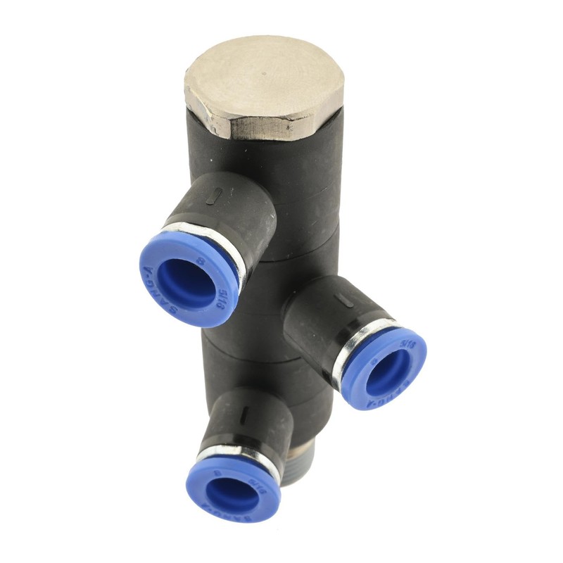 IQS 3-Way Distributor Multiple Distributor with Male Thread R 1/4