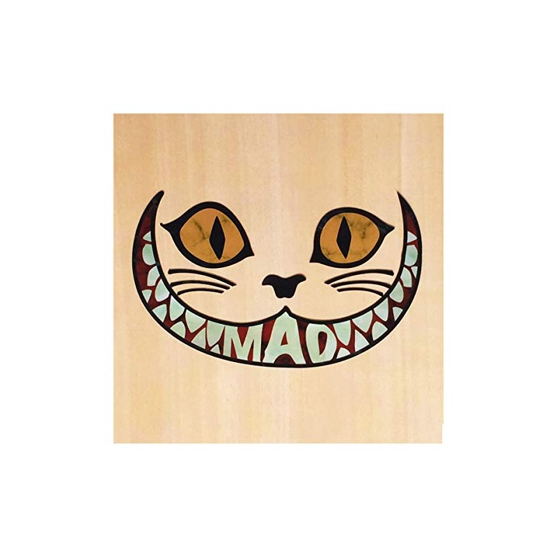ジャカモウ チシャ猫 MAD CAT ・ギター や ベース 楽器に貼る インレイステッカー (BP)
