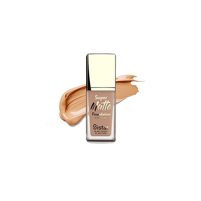 Sistar Super Matte Foundation Perfecting Liquid Foundation Full Coverage Control