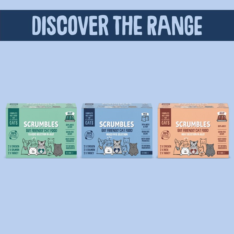 Scrumbles Scrumbles Wet Cat Pate Classic Selection 6 x 80g