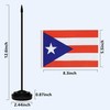 Puerto Rico Puerto Rican Deluxe Desk Flag Set Small Mini