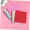 Outanaya 20pcs Flower Dot Printed Nonwoven Squares DIY Craft Material