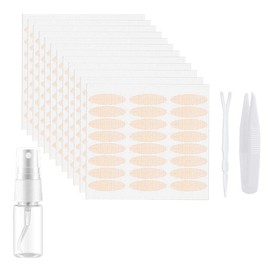 Yesmart Yes101 Mesh Lid Tape, 576 Pieces, Attaches with Water, Double Layer, Double Sided, Strong, Double Tape, Ultra Fine, Skin Color, Double Eye, Double Eyelids, Invisible Tape, 3 Type