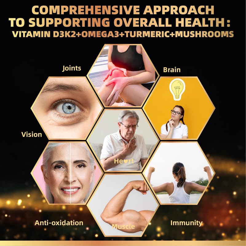 Vitamin D3 5000iu(125mcg) + Vitamin K2(MK7) Gummies with Algae Omega