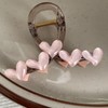 Valentine's Day Hair Clips for Women Girls Pink Heart-Shaped Valentine's