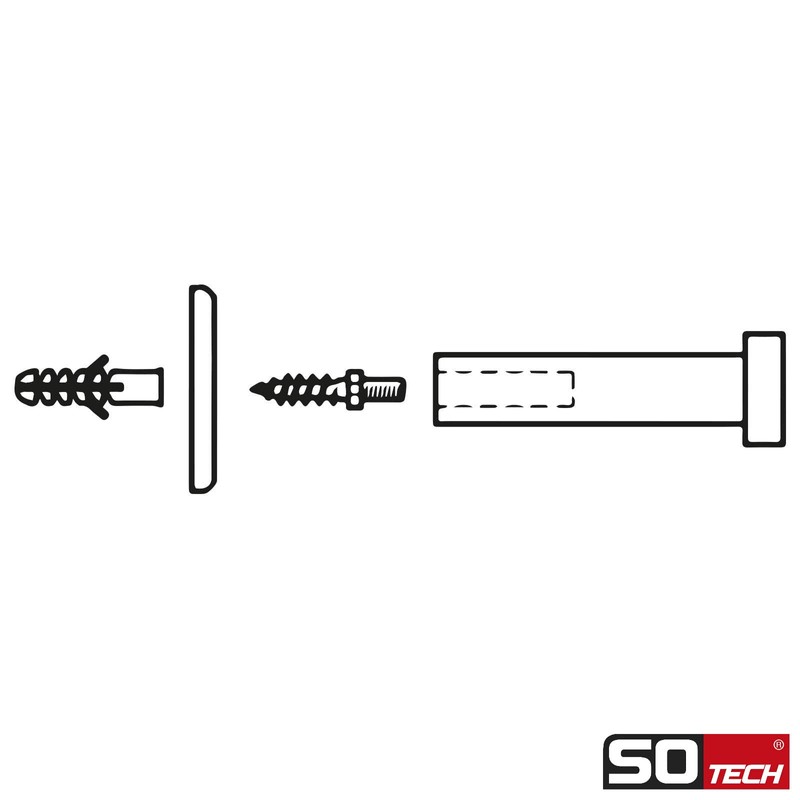 SOTECH TALEA Coat Hooks with Plate Real Stainless Steel Solid