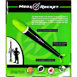 Diggin-mega Rocket 6 ft Diggin Mega Rocket Toy Inflatable, Inflates in seconds