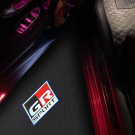 Courtesy Light Car Courtesy Lamp, Toyota Land Cruiser Rank 300 Series Logo Courtesy Light, Door Light, Set of 2 Doors, Fits Land Cruise 300 (GR SPORT)