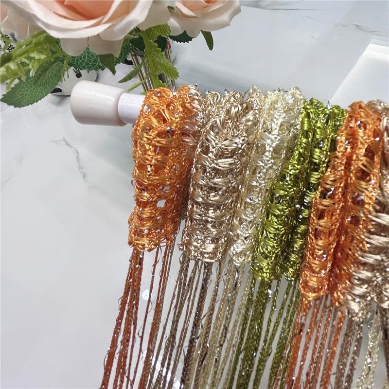 ave split Decorative Door String Curtain Wall Panel Fringe Window