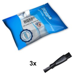 HQRP 3-Pack Cleaning Brush Compatible with Panasonic Arc5, ES-LA93-K, Arc4, ES2207P, ES-LA63-S, ES8103S Arc3, ES3831K, ES2216PC, ES-RT51-S, ES8243A Electric Shaver, Trimmer