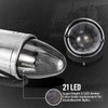 Partsam 5PCS 21LED Smoke Torpedo Cab Marker Roof Running Top