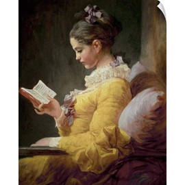 CANVAS ON DEMAND Young Girl Reading, c.1776 Wall Decal, Artwork