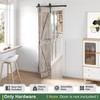 Roymelo 46" Bifold Sliding Barn Door Hardware Track Kit,Side Mounted
