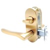 Kawaguchigiken Lever Handle High Lever Lock Blister Pack Satin Gold