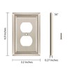 Henne Bery Sunken Pearls Decorative Wall Plate Switch Plate Outlet
