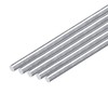 sourcing map 5Pcs 5/16"(8mm) Dia Round Aluminum Rod, 6"(153mm) Long