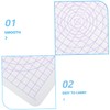Tofficu Transparent Square Acrylic Clay Pressing Board with Rounded Corners